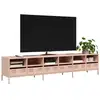 Image de Meuble Tv Rose 202x39x43,5 Cm Acier Laminé À Froid Vidaxl