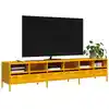 Image de Meuble Tv Jaune Moutarde 202x39x43,5 Cm Acier Laminé À Froid Vidaxl