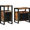 Image de Ensemble De Mobilier De Salle De Bain 2 Pcs Bois Massif Recyclé Vidaxl