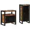 Image de Vidaxl ensemble de mobilier de salle de bain 2 pcs bois recyclé solide
