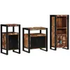 Image de Ensemble De Mobilier De Salle De Bain 3 Pcs Bois Recyclé Solide Vidaxl