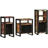 Image de Ensemble De Mobilier De Salle De Bain 3 Pcs Bois Recyclé Solide Vidaxl