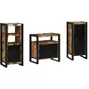 Image de Ensemble De Mobilier De Salle De Bain 3 Pcs Bois Recyclé Solide Vidaxl