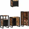 Image de Ensemble De Mobilier De Salle De Bain 4 Pcs Bois Recyclé Solide Vidaxl