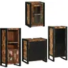 Image de Ensemble De Mobilier De Salle De Bain 4 Pcs Bois Massif Recyclé Vidaxl