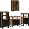 Image de Ensemble De Mobilier De Salle De Bain 4 Pcs Bois Massif Recyclé Vidaxl