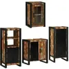 Image de Ensemble De Mobilier De Salle De Bain 4 Pcs Bois Massif Recyclé Vidaxl