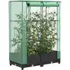 Image de Jardinière Surélevée Avec Housse Aspect Rotin 80x40x123 Cm Vidaxl