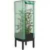 Image de Jardinière Surélevée Avec Housse Aspect Rotin 40x40x140 Cm Vidaxl