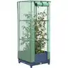 Image de Jardinière Surélevée Avec Housse Aspect Rotin 40x40x123 Cm Vidaxl