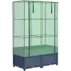 Image de Jardinière Surélevée Avec Housse Aspect Rotin 80x40x138 Cm Vidaxl