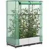 Image de Jardinière Surélevée Avec Housse Aspect Rotin 80x40x123 Cm Vidaxl