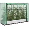 Image de Jardinière Surélevée Avec Housse Aspect Rotin 160x40x123 Cm Vidaxl