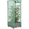 Image de Jardinière Surélevée Avec Housse Aspect Rotin 40x40x123 Cm Vidaxl