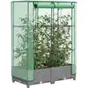 Image de Jardinière Surélevée Avec Housse Aspect Rotin 80x40x123 Cm Vidaxl