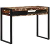 Image de Bureau Multicolore 100x50x75 Cm Bois Massif De Récupération Vidaxl