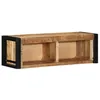 Image de vidaXL Meuble TV 80x30x25 cm bois massif de manguier brut 4015933
