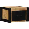 Image de Tables De Chevet 2 Pcs 40x35x25 Cm Bois De Manguier Massif Brut Vidaxl