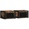 Image de Tables De Chevet 2 Pcs Multicolore 40x35x25cm Bois Récupération Vidaxl