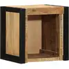 Image de Table De Chevet 40x35x40 Cm Bois Massif De Manguier Brut Vidaxl