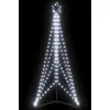 Image de Sapin De Noël À Led 363 Led Blanc Froid 182 Cm Vidaxl