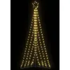 Image de Sapin De Noël À Led 339 Led Blanc Chaud 182 Cm Vidaxl