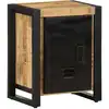 Image de Table De Chevet 40x30x51 Cm Bois Massif De Manguier Brut Vidaxl