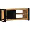 Image de Meuble Tv 80x30x35 Cm Bois Massif De Manguier Brut Vidaxl