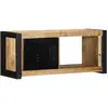 Image de Meuble Tv 80x30x35 Cm Bois Massif De Manguier Brut Vidaxl