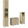 Image de Ensemble De Meubles De Salle De Bain 3 Pcs Chêne Sonoma Vidaxl