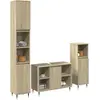 Image de Ensemble De Meubles De Salle De Bain 3 Pcs Chêne Sonoma Vidaxl