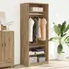 Image de Garde-robe Chêne Artisanal 80x50x200 Cm Bois D'ingénierie Vidaxl