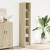 Image de vidaXL Garde-robe chêne sonoma 30x50x200 cm bois dingénierie armoire de rangement organisateur de garde-robe armoire 3307704