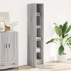 Image de Garde-robe Sonoma Gris 30x50x200 Cm Bois D'ingénierie Vidaxl
