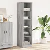 Image de Garde-robe Gris Sonoma 50x50x200 Cm Bois D'ingénierie Vidaxl