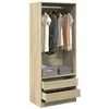 Image de vidaXL Garde-robe chêne sonoma 80x50x200 cm bois dingénierie 3307749