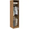 Image de Garde-robe Chêne Artisanal 50x50x200 Cm Bois D'ingénierie Vidaxl