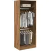 Image de Garde-robe Chêne Artisanal 80x50x200 Cm Bois D'ingénierie Vidaxl