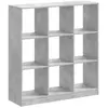 Image de Bibliothèque Gris Béton 102x32x108 Cm Bois D'ingénierie Vidaxl
