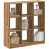 Image de Bibliothèque Chêne Artisanal 102x32x108 Cm Bois D'ingénierie Vidaxl