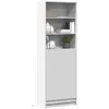 Image de vidaXL Buffet haut avec LED blanc 69x325x200 cm bois d’ingénierie armoire armoire de rangement buffet haut armoire 3307905