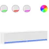 Image de Vidaxl meuble tv mural avec led blanc 180x31x38 cm