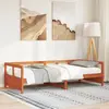 Image de Lit De Jour Sans Matelas Cire Marron 90x200 Cm Bois Pin Massif Vidaxl