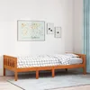 Image de vidaXL Lit pour enfants sans matelas cire marron 90x190 cm pin massif lit simple lit mi-hauteur lit en bois lit 855032