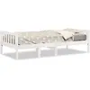 Image de Lit Pour Enfants Sans Matelas Blanc 75x190cm Bois De Pin Massif Vidaxl