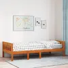 Image de Lit Pour Enfants Sans Matelas Cire Marron 75x190 Cm Pin Massif Vidaxl