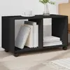 Image de Armoire À Roulettes Noir 72x33x42,5 Cm Bois D'ingénierie Vidaxl