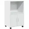 Image de Vidaxl armoire à roulettes blanc 55x40x91 cm bois d’ingénierie