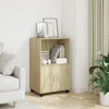 Image de vidaXL Armoire à roulettes chêne sonoma 55x40x91 cm bois dingénierie classeur armoire de classement pour maison classeur 853184