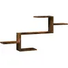Image de Étagère Murale Chêne Fumé 104x15x49 Cm Bois D'ingénierie Vidaxl